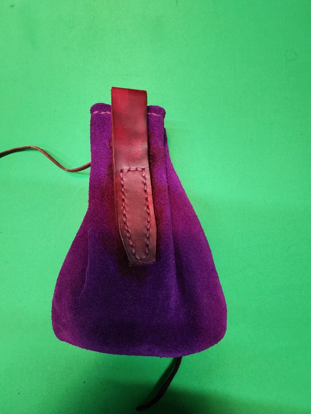 Handmade Suede Coin Pouch - Picture 2 of 7